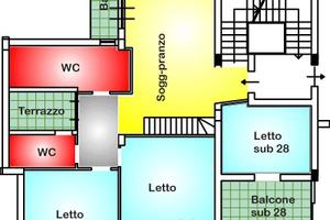 Mansarda panoramica terzo piano con ascensore