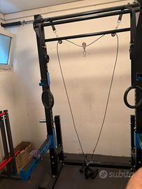 Half rack + anelli + cavi + impugnature