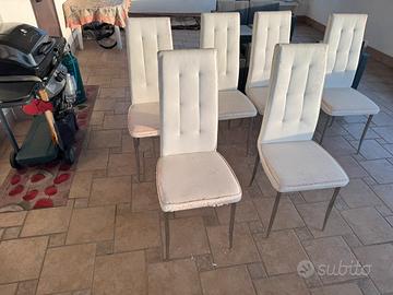 Sedie imbottite, soggiorno o pranzo