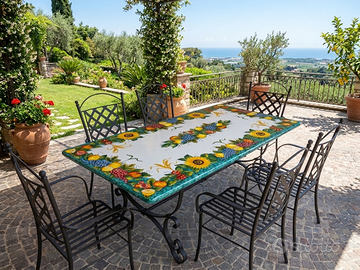 TAVOLO IN PIETRA LAVICA MIS. 200X100 CM. IN ITALIA