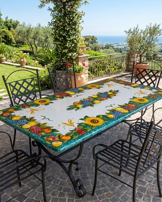 TAVOLO IN PIETRA LAVICA MIS. 200X100 CM. IN ITALIA