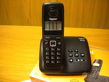 TELEFONO CORDLESS DIGITALE GIGASET AS120A CON SEGR