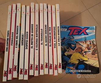 13 fumetti tutto tex numeri disponibili in elenco