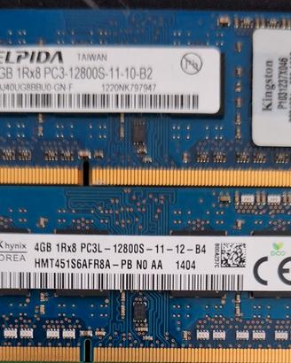 RAM DDR3 SO-DIMM 8GB 12800S