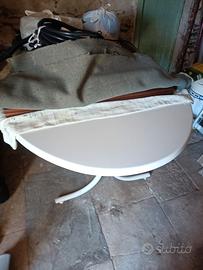 Tavolo bianco in resina da esterno mis. 160x120 cm
