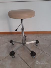 sgabello girevole con ruote