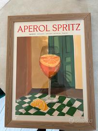 Stampe Aperol spritz + cornice in legno su misura