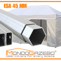 Gazebo 3x6 pieghevole alu45 6x3 mercatini fiere