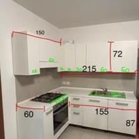 Cucina completa di elettrodomestici