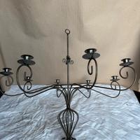 Lampadario in ferro battuto - Candele per esterno