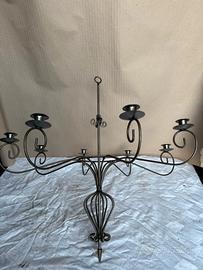 Lampadario in ferro battuto - Candele per esterno