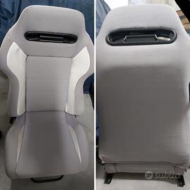 Coppia sedili sportivi reclinabili ribaltabili