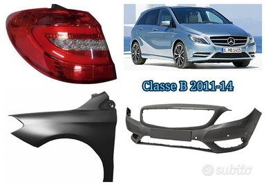 Mercedes Classe B paraurti airbag fanale frontale