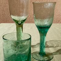 Bicchieri in vetro soffiato