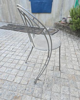 Set 6 sedie  da giardino in ferro