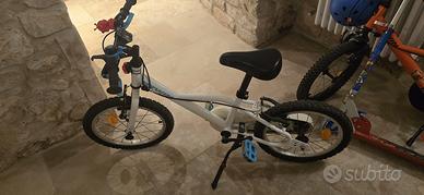 Bici bambino 4-6 anni 16 pollici Decathlon bianca