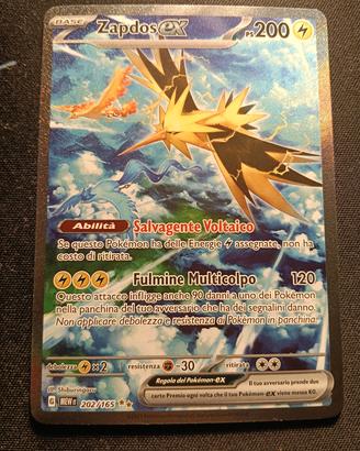 Pokemon Zapdos ex 202/165 151