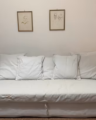 Divano letto 3 posti bianco IKEA - come nuovo