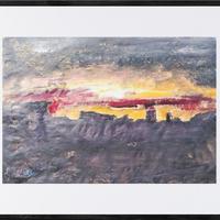 Quadro paesaggio acrilico originale certificato