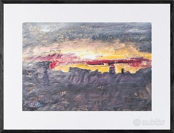Quadro paesaggio acrilico originale certificato