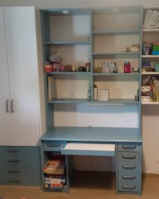 Armadio+scrivania+libreria