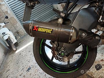 scarico akrapovic racing line(carbonio e titanio) 