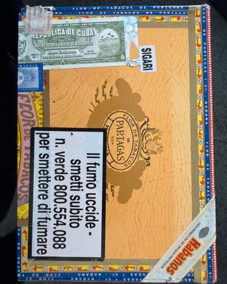 Scatola originale partagas habaneros