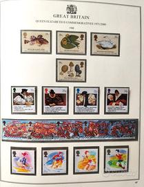 COLLEZIONE COMPLETA FRANCOBOLLI G.BRETAGNA 1970/00