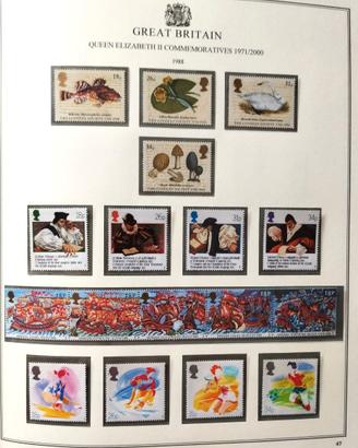 COLLEZIONE COMPLETA FRANCOBOLLI G.BRETAGNA 1970/00