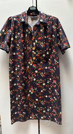 Vestito floreale donna vintage 100%cotone
