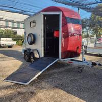 Trailer trasporto cavalli rampa anteriore