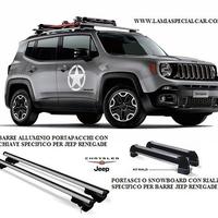 Portasci piu' barre portapacchi jeep renegade