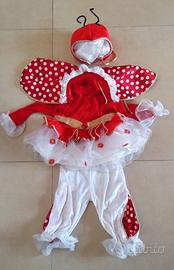 Vestito carnevale lady Coccinella tg.6-12 mesi 