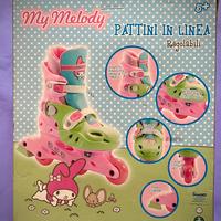 Pattini in linea 'MyMelo' bimba, n.31-34 rosa
