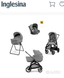 Trio Inglesina Aptica, crystal grey,base CAB 