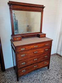 cassettiera con specchio