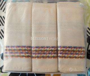 MISSONI SET SEI STROFINACCI  RICAMATI 50X70 MALO