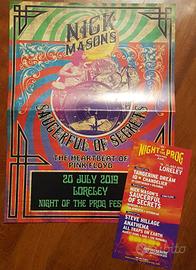 Nick Mason Pink Floyd Loreley 2019 poster + flyer
