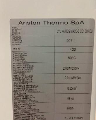 KAIROS MACC CD1 - ARISTON / BOLLITORE SOLARE