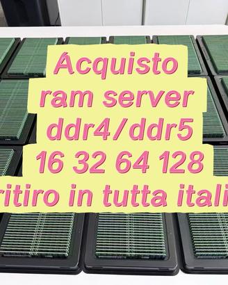 RAM SERVER DDR4 ECC/DDR5 ECC