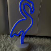 Lampada LED fenicottero luce blu decorativa