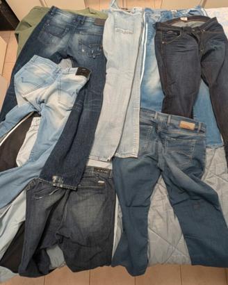 10 Jeans di marca 52-54 
