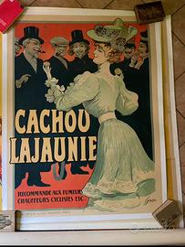 Manifesto pubblicitario Cachou Lajaunie