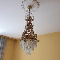 lampadario floreale vintage