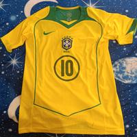 Maglia Calcio Brasile Ronaldinho 10 Taglia L