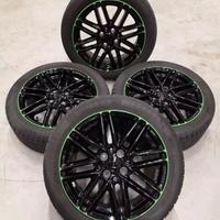 4 cerchi e gomme originali Smart 453 Brabus neri