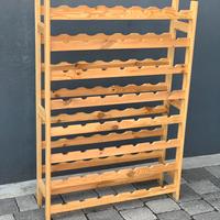 Cantinetta scaffale portabottiglie in legno