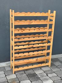 Cantinetta scaffale portabottiglie in legno