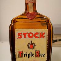 Stock Triple Sec bottiglia anni 70 da collezione 