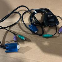 Intellinet Mini KVM Switch 2-Port PS/2